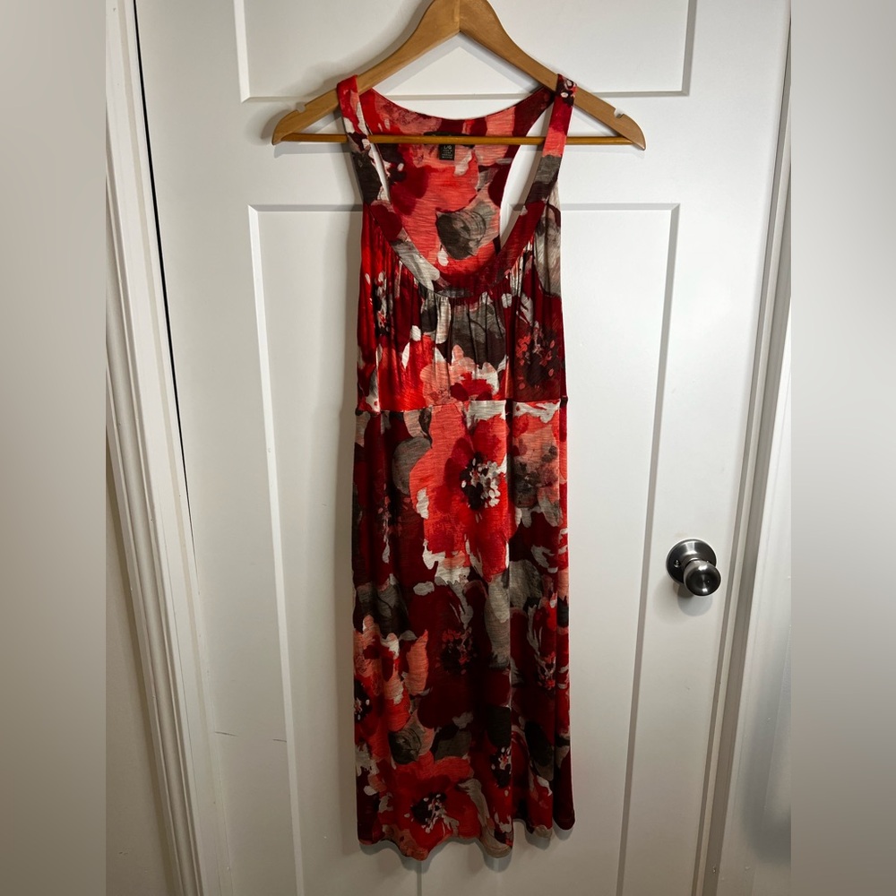 Tommy Bahama Tank Sleeveless Floral Print Lined Dress Size Large